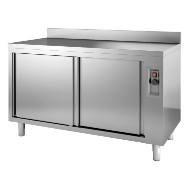 Meuble bas chauffant bord relevé 1200 - Combisteel