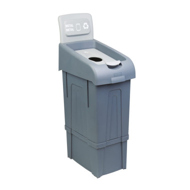 Poubelle tri métal 80 litres - Combisteel