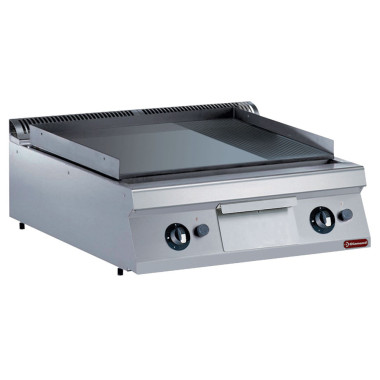 Plaque de cuisson gaz - 2/3 lisse 1/3 rainurée - Diamond  au meilleur prix sur Restock CHR