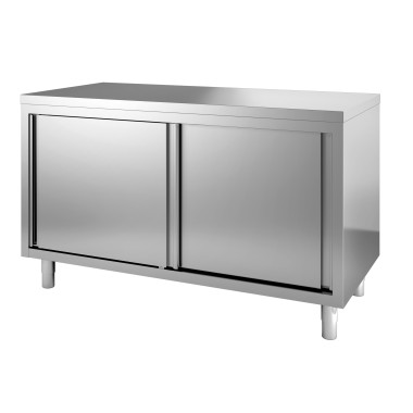 Meuble bas avec portes coulissantes 1000x600x850 mm - Combisteel