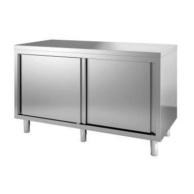 Meuble bas avec portes coulissantes 2800x800x850 mm - Combisteel