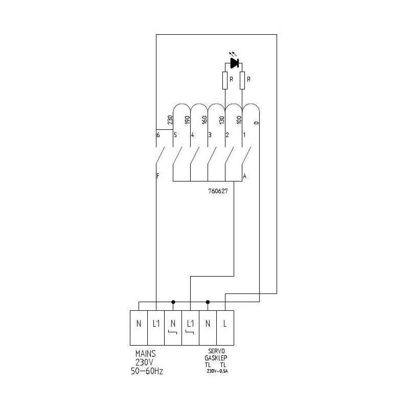 Régulateur de vitesse 1 phase 9 amp 235x182x148 mm - Combisteel