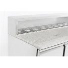 Table de préparation pour pizza 3 portes 1368x700x1090 mm - 402 l - Combisteel