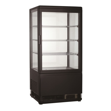 Vitrine réfrigérée 68 litres noir - Combisteel