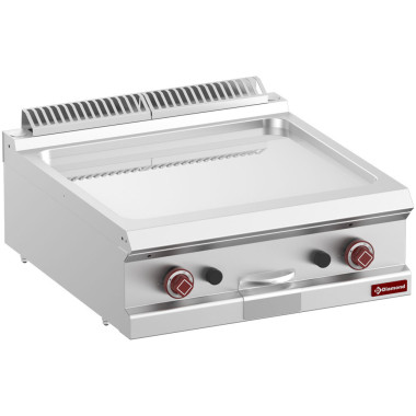 Plaque de cuisson gaz lisse chrome dur - top - Diamond  au meilleur prix sur Restock CHR