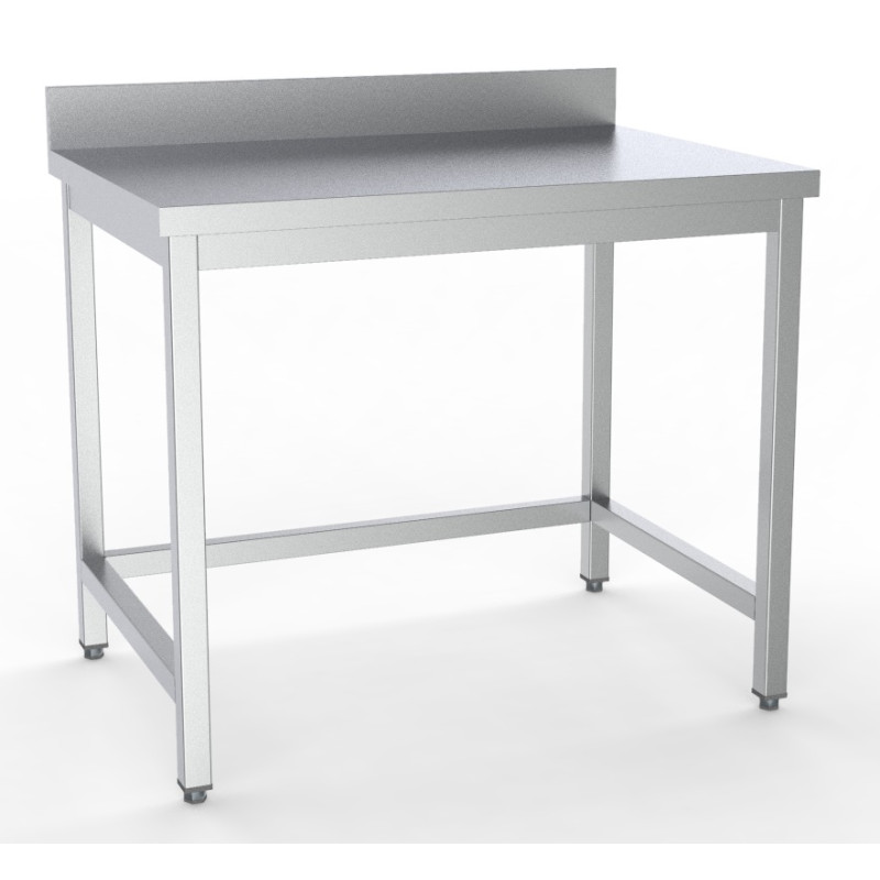 Plan de travail ouvert bord relevé - Combisteel