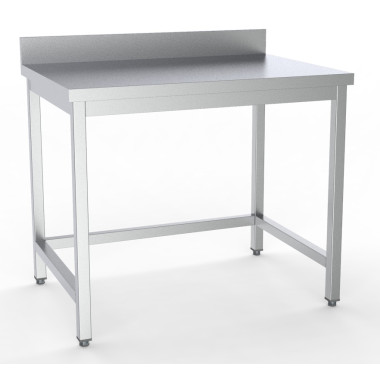 Plan de travail ouvert avec bord - Combisteel