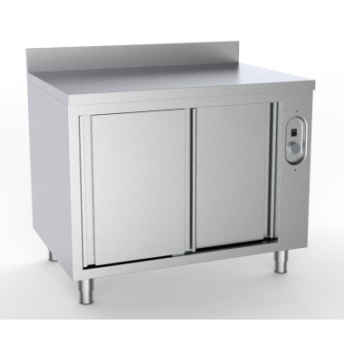 Armoire chauffante inox avec bord - Combisteel