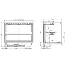 Drop-in vitrine cubique chauffante - Combisteel