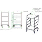Trolley pour paniers de lavage 500x500 - Combisteel
