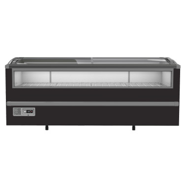 Congélateur bahut pour supermarché noir 2125 - Combisteel