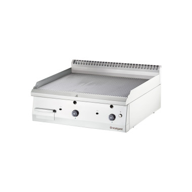 Plancha réglable striée au gaz 800x700 13.0 kW G20/20 mbar - Stalgast  au meilleur prix sur Restock CHR
