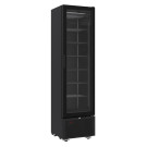 Congélateur 1 porte en verre noir 221L statique verrouillable LED R290 -18/-24°C - Combisteel