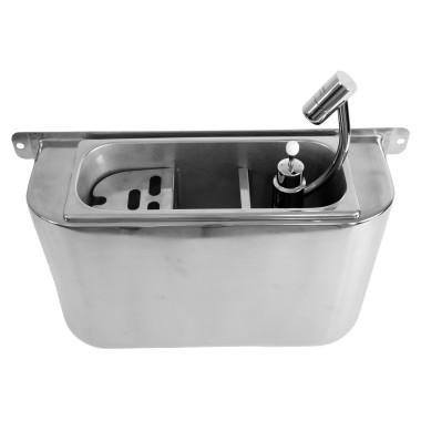 Evier pour cuillère à glace avec trou d'évacuation - Combisteel