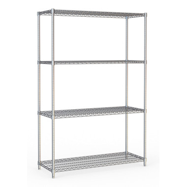 Étagères 4 niveaux 1200 démontable - Combisteel