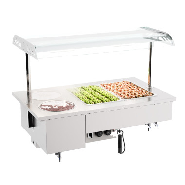 Drop-in bain-marie avec bols 2/1 - Combisteel