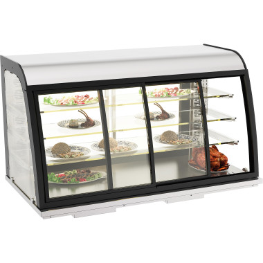 Drop-in vitrine chauffante 155l portes coulissantes - Combisteel