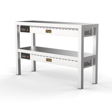 Etagère chauffante en céramique 2 niveaux 1000  - Combisteel