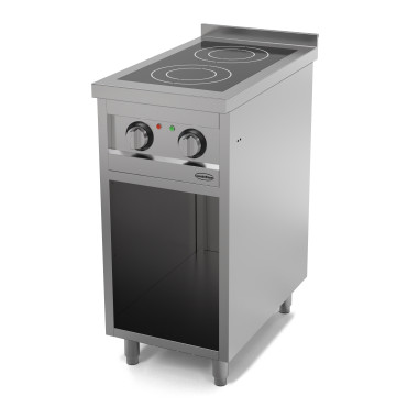 Cuisinière à induction 2 feux sur meuble - Combisteel