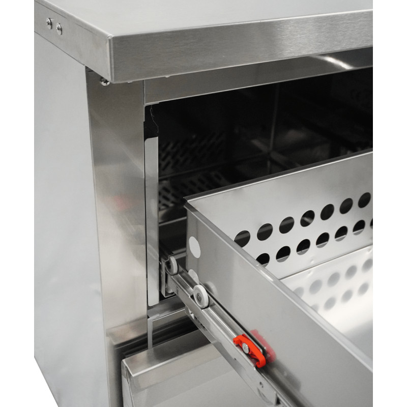 Réfrigérateur et congélateur 2 tiroirs - Combisteel