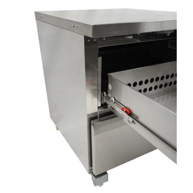 Réfrigérateur et congélateur 2 tiroirs - Combisteel