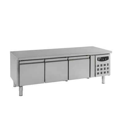 Table réfrigérée positive CHR 3 portes inox 1600x700x650 mm - 260 l - Combisteel