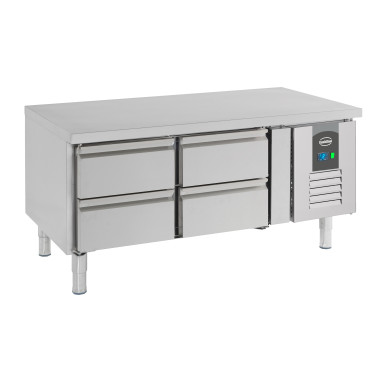 Table réfrigérée positive CHR 4 tiroirs inox 1200x700x650 mm - 168 l - Combisteel
