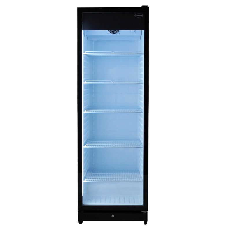 Réfrigérateur noir porte en verre PIB 360R - Température +1/+9 - 354 l - Combisteel
