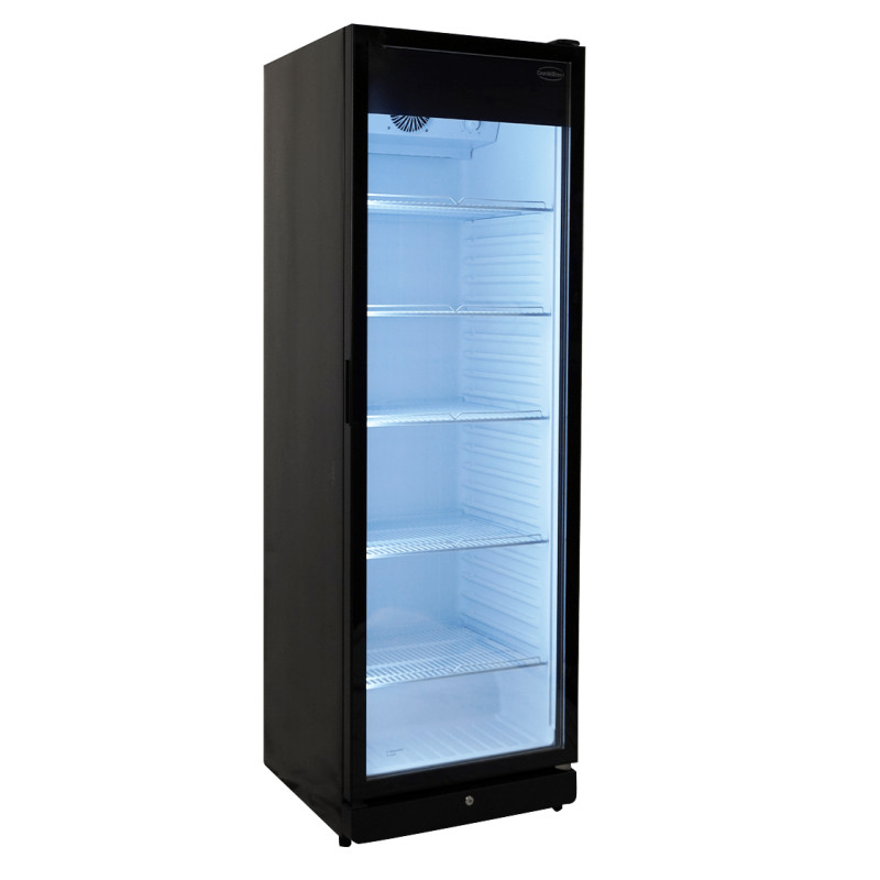 Réfrigérateur noir porte en verre PIB 360R - Température +1/+9 - 354 l - Combisteel