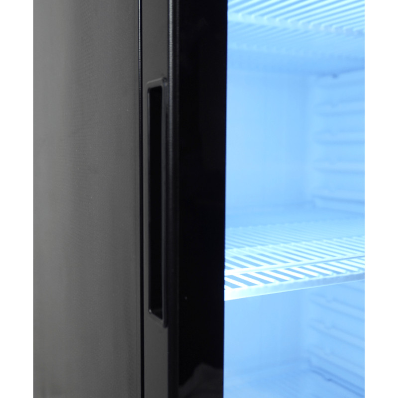 Réfrigérateur noir porte en verre PIB 360R - Température +1/+9 - 354 l - Combisteel