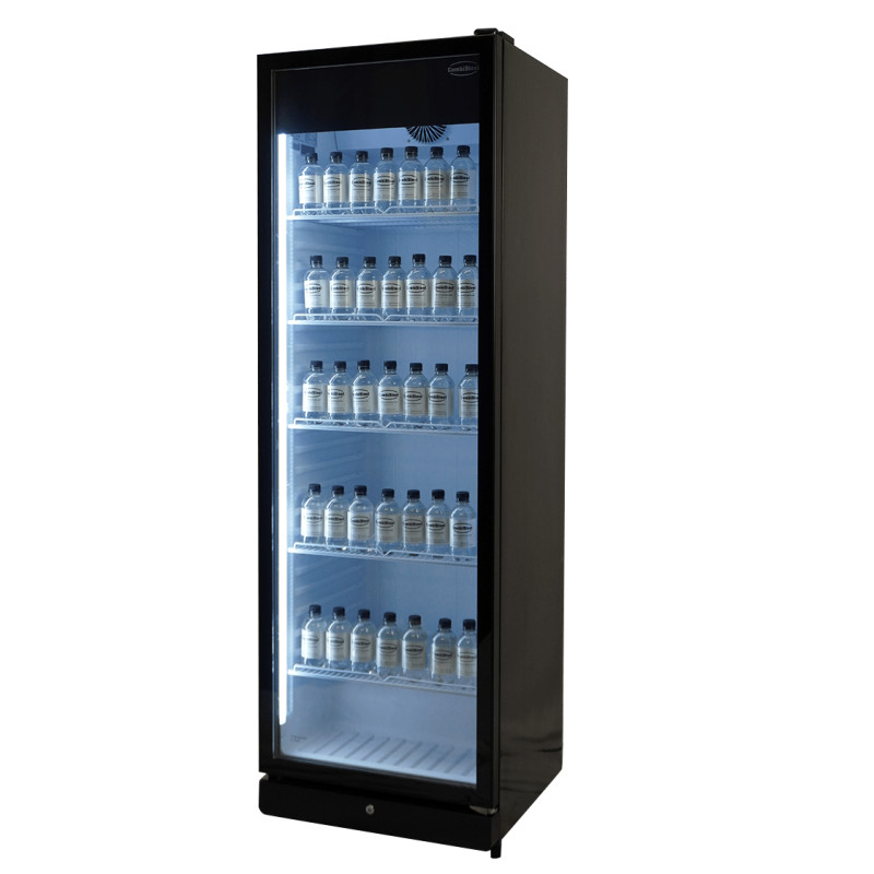 Réfrigérateur noir porte en verre PIB 360R - Température +1/+9 - 354 l - Combisteel