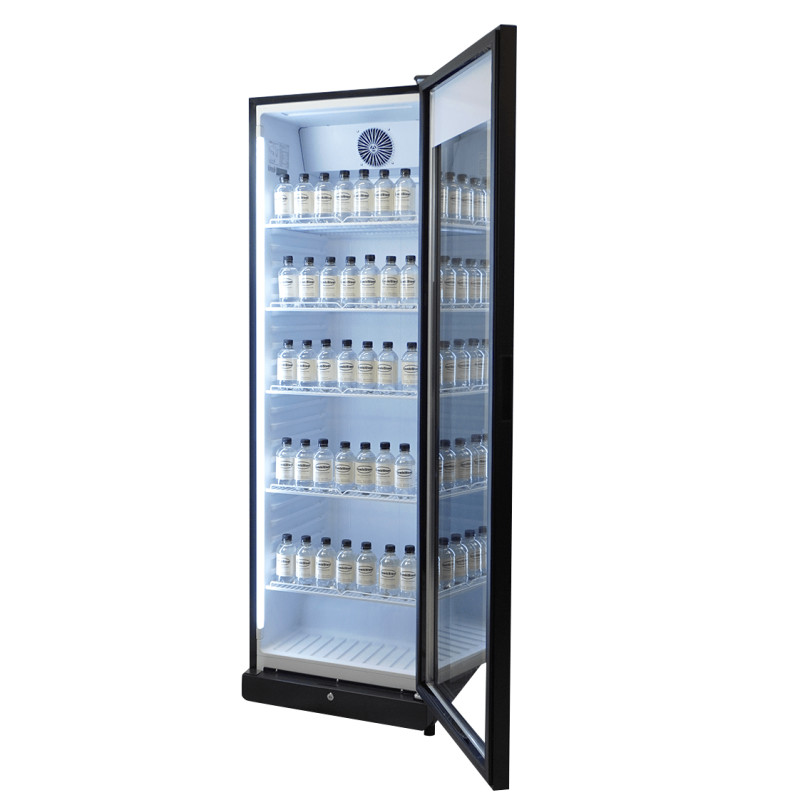 Réfrigérateur noir porte en verre PIB 360R - Température +1/+9 - 354 l - Combisteel