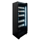Armoire réfrigérée positive SVE 450 noir 1 porte en verre 400 litres - Combisteel