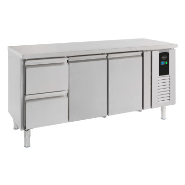 Table réfrigérée positive 2 portes et 2 tiroirs Energy line - 1795x700x860 mm - Combisteel
