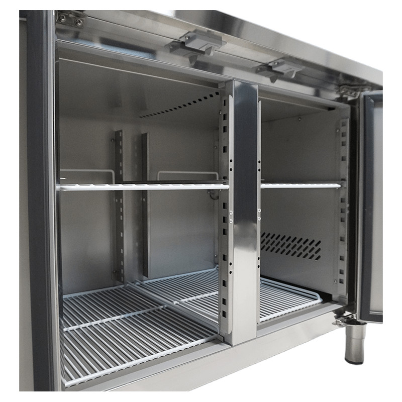 Table réfrigérée positive 2 portes et 2 tiroirs Energy line - 1795x700x860 mm - Combisteel