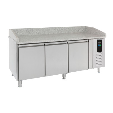 Table de préparation réfrigérée pour pizza 3 portes Energy line - 410 l - Combisteel