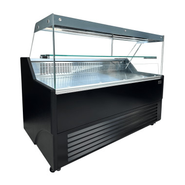 Vitrine réfrigérée Wesley 2.5 2590 mm 208 litres - Noir - Combisteel