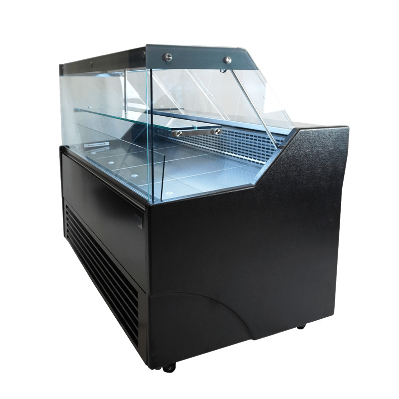 Vitrine réfrigérée Wesley 2.5 2590 mm 208 litres - Noir - Combisteel