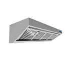 Hotte murale avec moteur 3000 - 3000 m3 d'air/heure - Combisteel