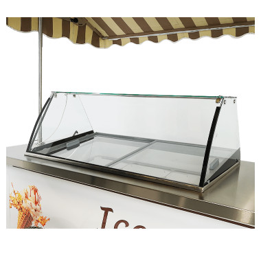 Chariot à glace mobile Rhodos 9x5 litres 354 l - Combisteel
