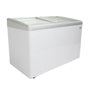 Congélateur bahut couvercle en verre lotte 1234mm - 396 l - Combisteel