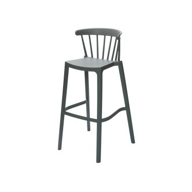 Tabouret de bar empilable en polypropylène Windson - Vert jade - Lot de 4 - Veba