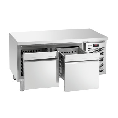 Table réfrigérée av. soubassement S2-200 0.4 kW Inox - Bartscher