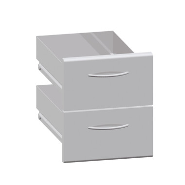 Tiroirs 700, L400, jeu de 2 Inox - Bartscher