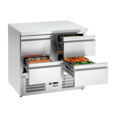 Mini table réfrigérée 900S4 0.204 kW Inox - Bartscher
