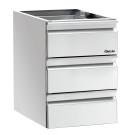 Colonne tiroirs 3x1/1GN Inox - Bartscher