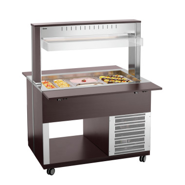 Chariot buffet K3110-200W 0.34 kW Inox - Bartscher