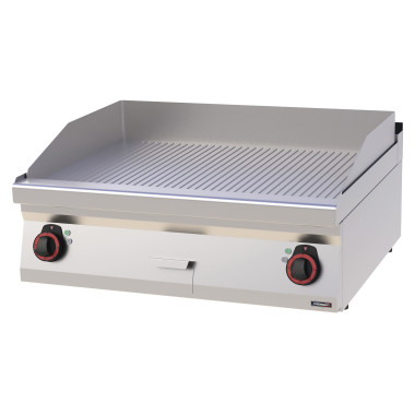 Plaque à snacker Fonte rainurée - 80 cm - 9000W - Casselin  au meilleur prix sur Restock CHR
