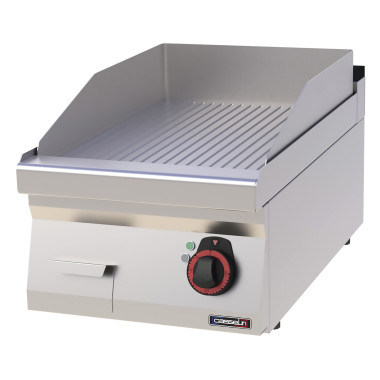 Plaque à snacker Fonte rainurée - 40 cm - 4500W - Casselin  au meilleur prix sur Restock CHR