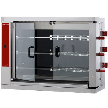 Rôtissoire électrique vitro. 3 x 6 poulets - Diamond  au meilleur prix sur Restock CHR
